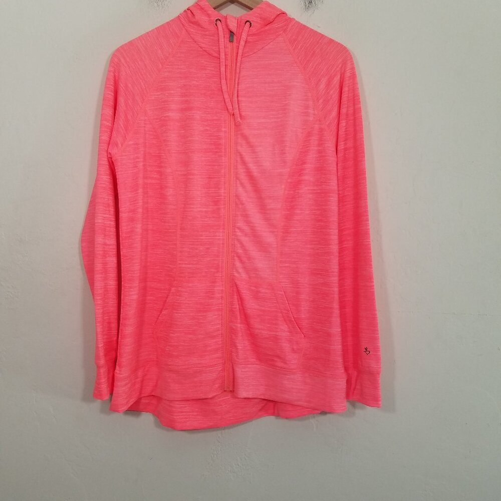 Like New Torrid Active Spacedye Hoodie Zip Up Thumbhole Size 0 - Picture 4 of 7